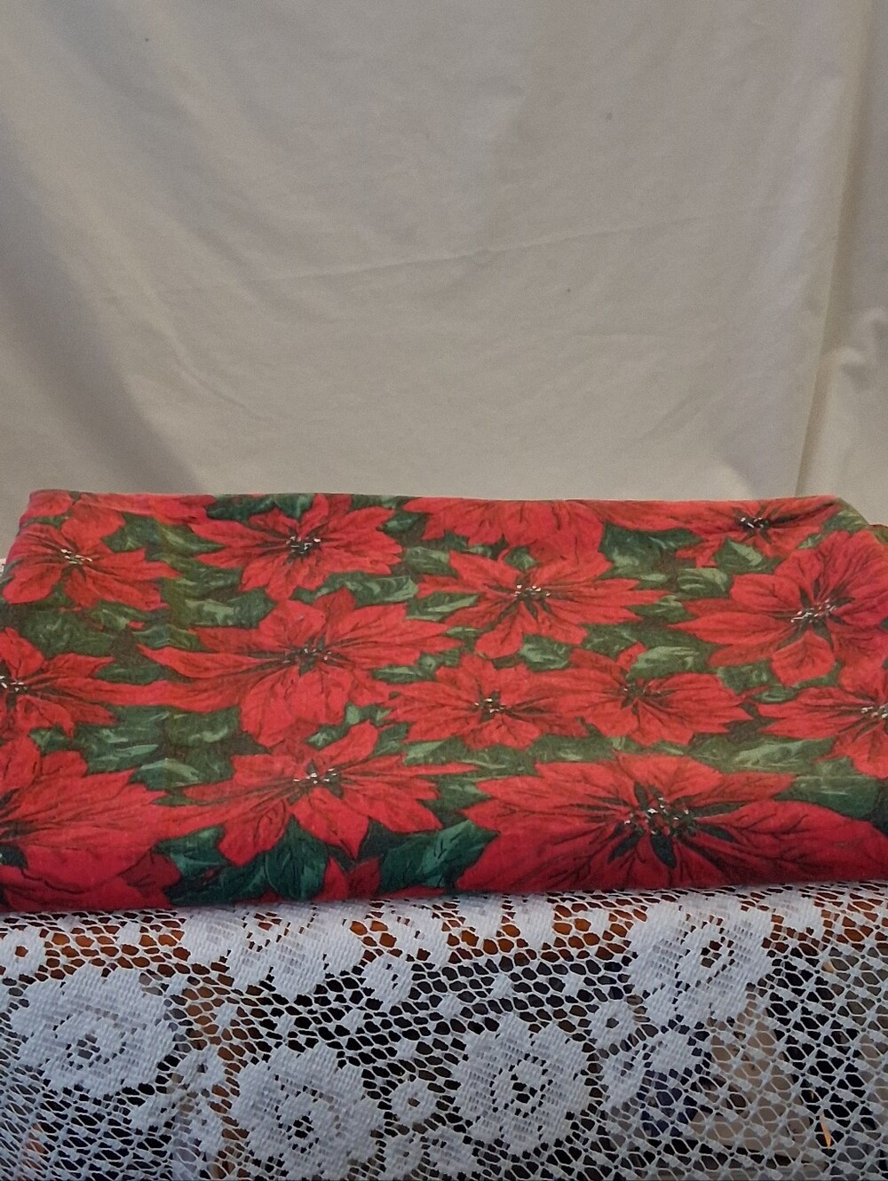 Poinsetta Holiday Tablecloth